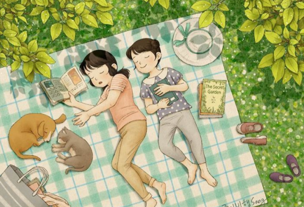 Lo speciale rapporto tra sorelle illustrato da un’artista coreana
