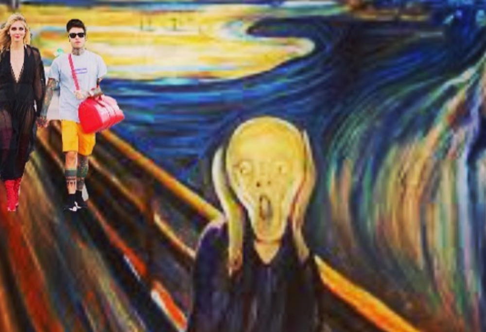 Fedez e Chiara Ferragni nei quadri: ecco il meme del momento