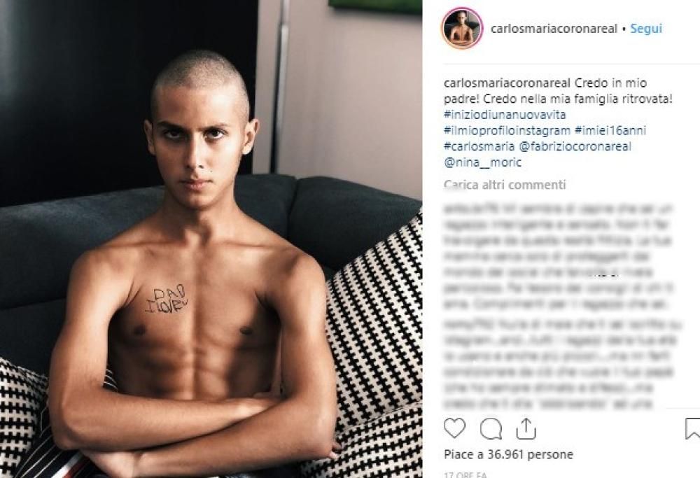 Il figlio di Corona arriva su Instagram. Nina Moric protesta: “Amore mio, perché?”