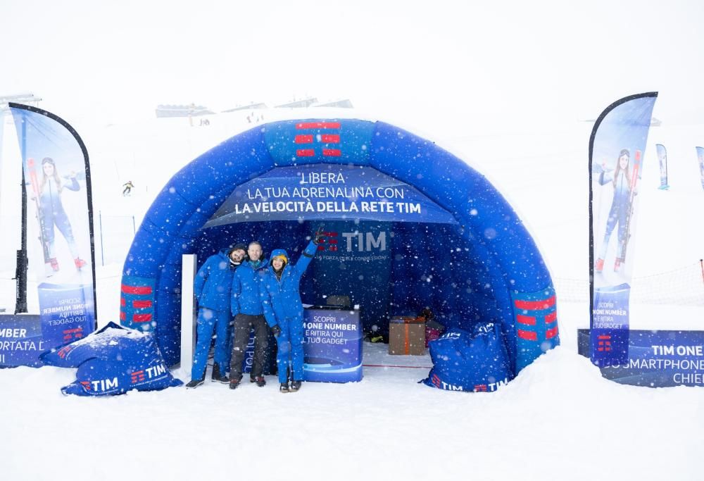 Due giornate sulla neve in compagnia di TIM. Le foto più belle della tappa di Cervinia del 105XMasters Winter Tour