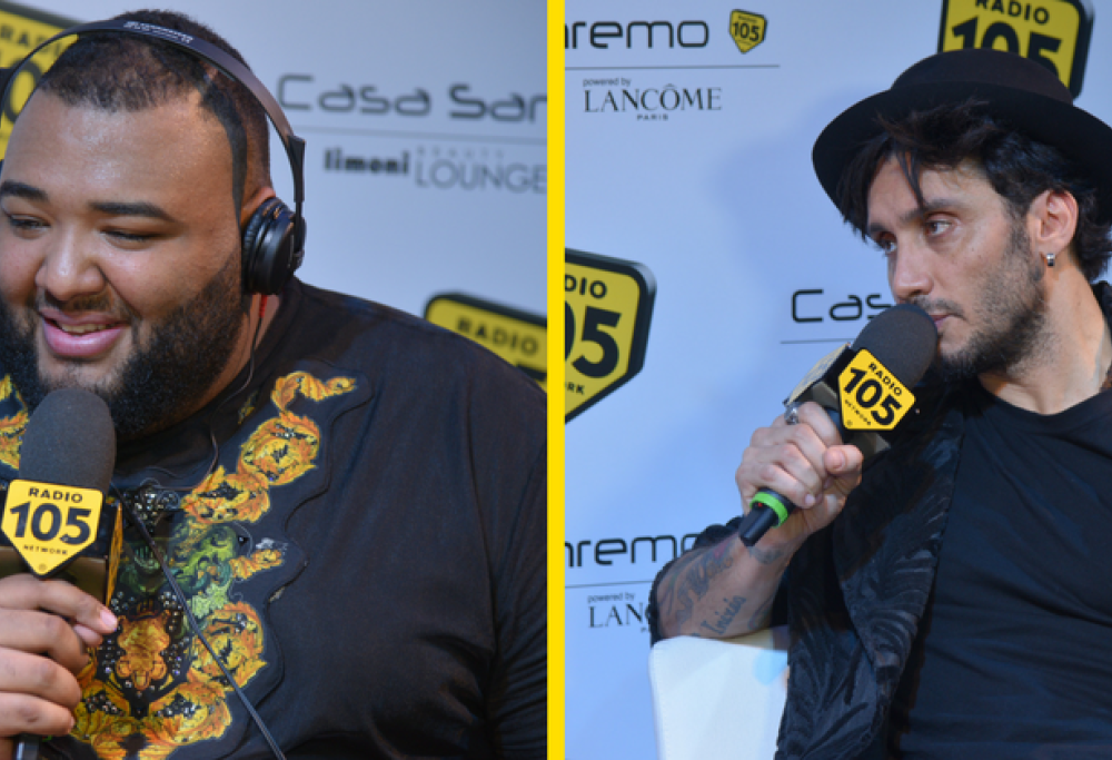 Sergio Sylvestre e Fabrizio Moro a 105 Mi Casa