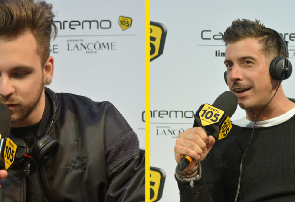 Alessio Bernabei e Francesco Gabbani a 105 Mi Casa, le foto