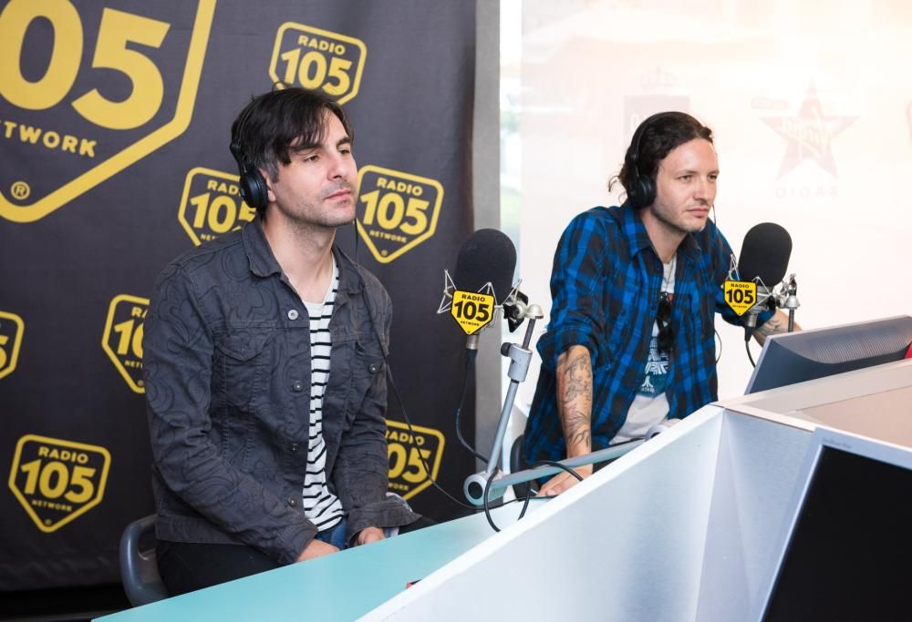 I Bud Spencer Blues Explosion a 105 Weekend con Moko: le foto dell’intervista