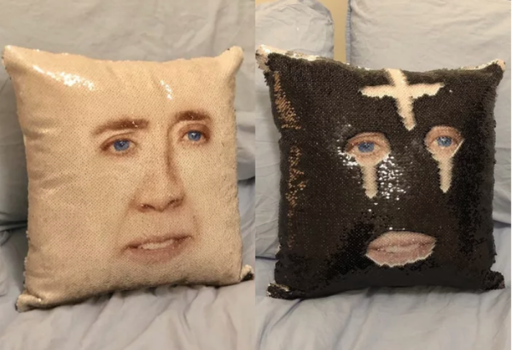 Il cuscino con la faccia di Nicolas Cage è la cosa più assurda che vorrai comprare nel 2019