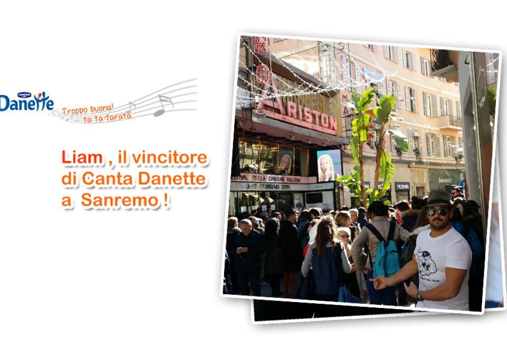 Il foto-racconto di Liam vincitore di Canta Danette a Sanremo