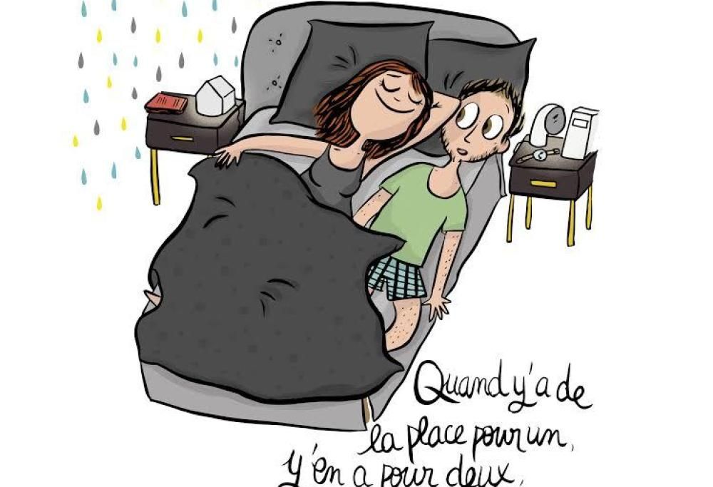 Gioie e dolori di una coppia attraverso divertenti vignette