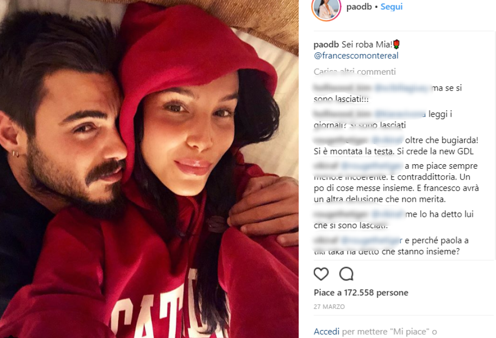 Paola Di Benedetto: “Ecco perché io e Francesco Monte ci siamo lasciati”