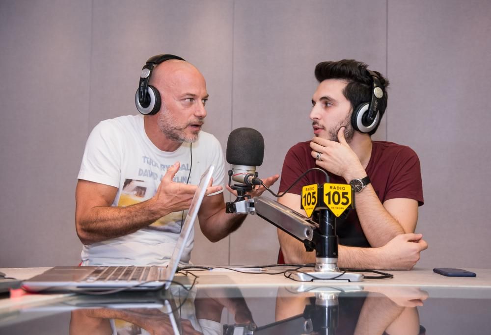 Filippo Nigro e Giacomo Ferrara di “Suburra” a 105 Mi Casa: le foto