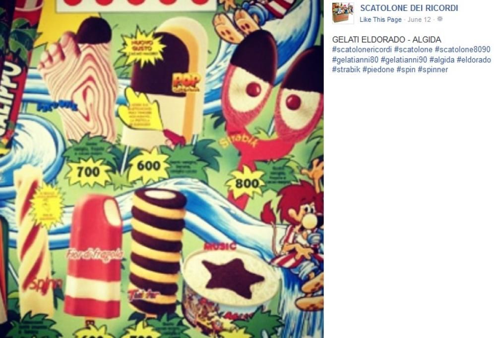 I gelati vintage degli anni ’80 e ’90. Quanti ne ricordate?