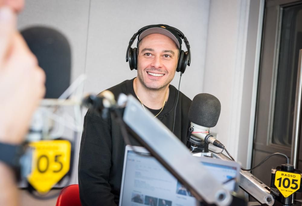 Le foto di Fabri Fibra con Max Brigante a 105 Mi Casa