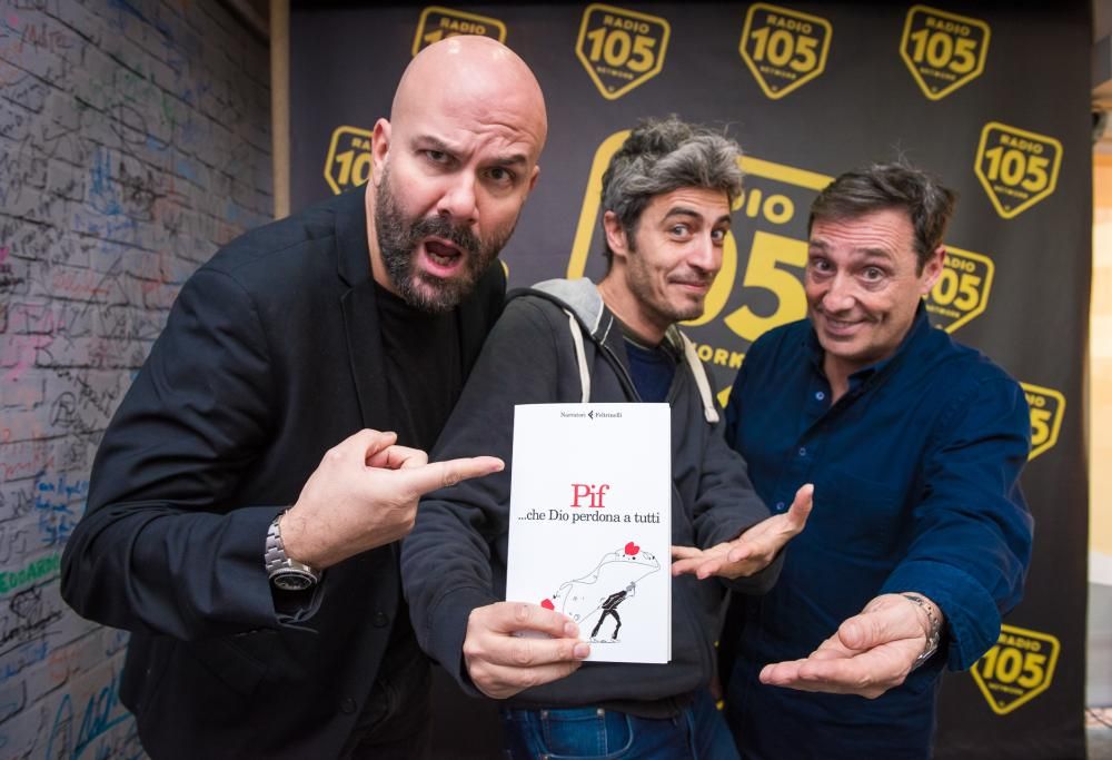 Pif, le foto dell’intervista a 105 Friends