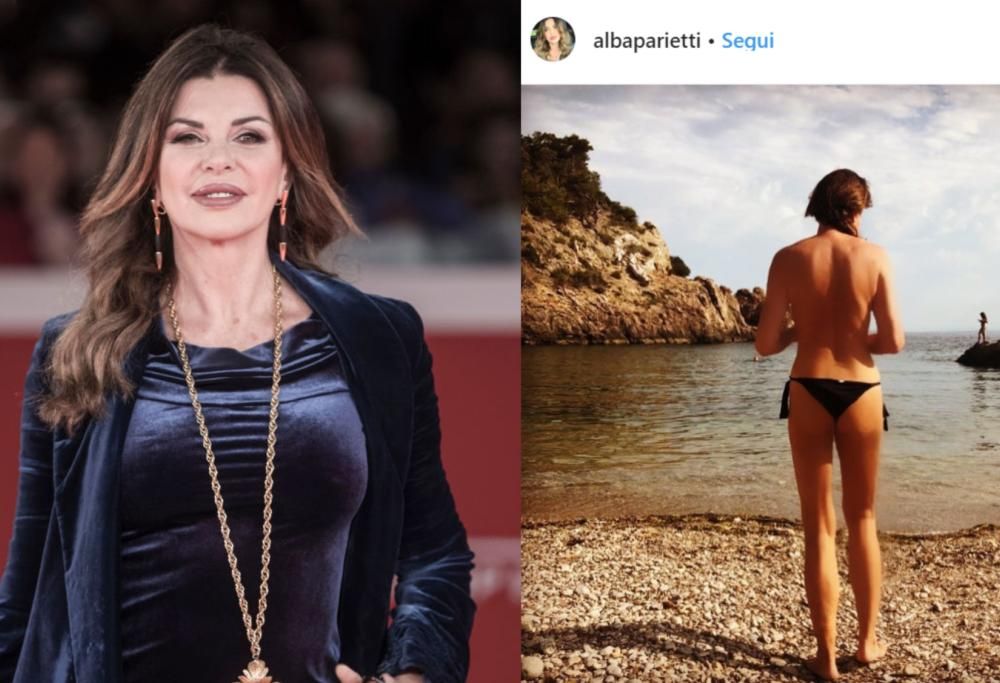 Alba Parietti: la sua foto hot in topless fa il pieno di like