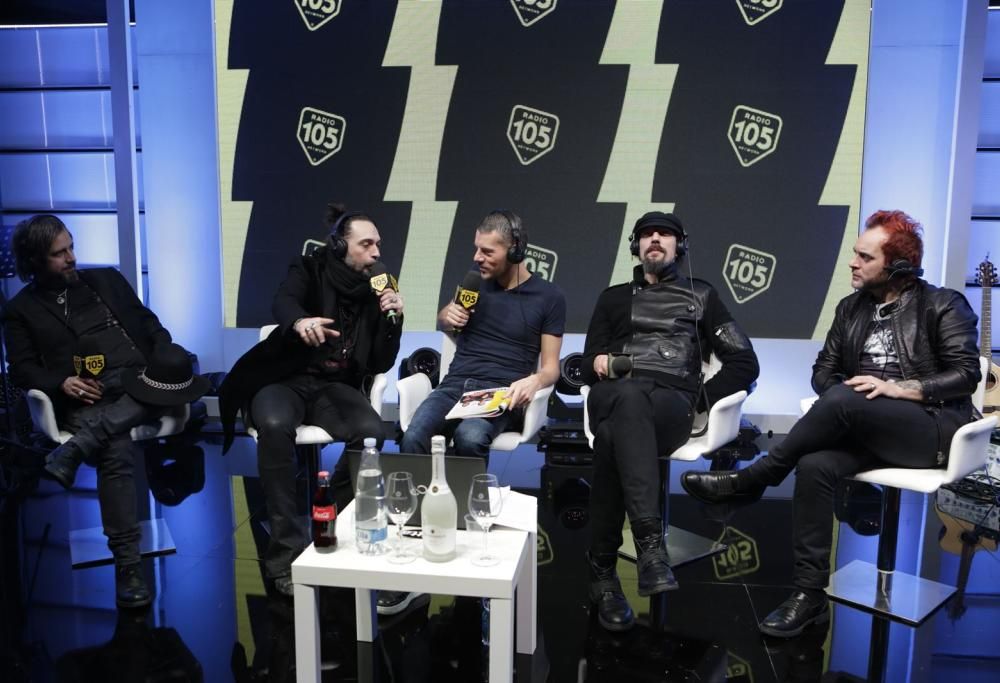 Le Vibrazioni a Casa Sanremo con Max Brigante: le foto