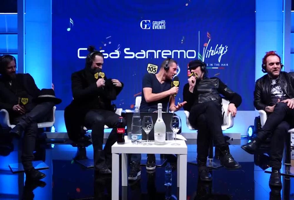 Sanremo 2018, Le Vibrazioni a 105 Mi Casa: “Con l’orchestra la nostra canzone sarà un’opera rock”