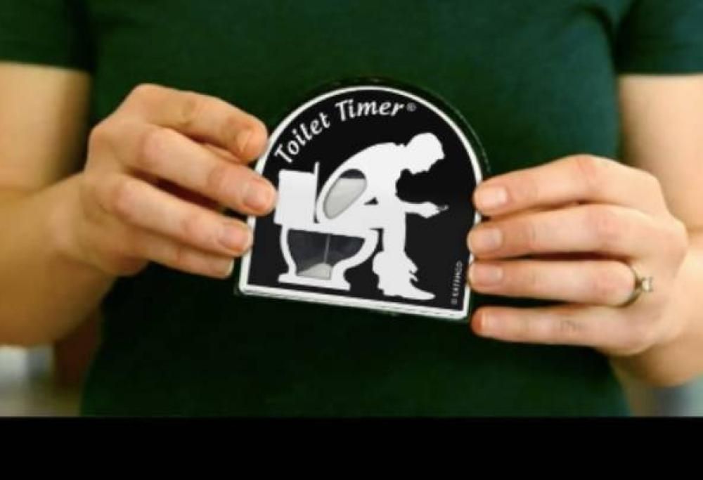 Passi troppo tempo in bagno? Ecco un timer adatto per te!