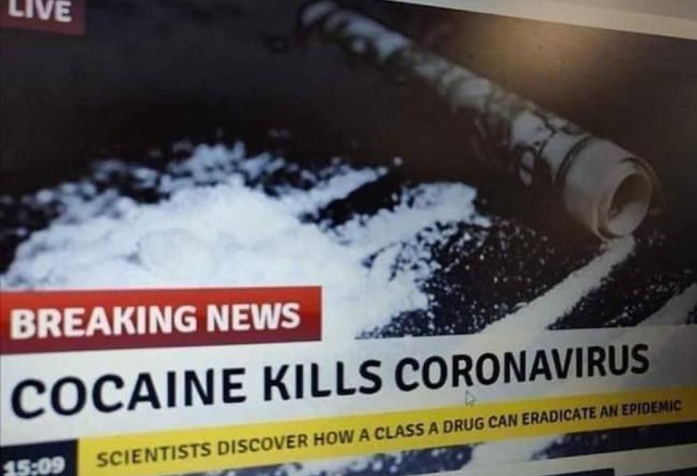 La Francia avverte i suoi cittadini: la cocaina non cura il coronavirus