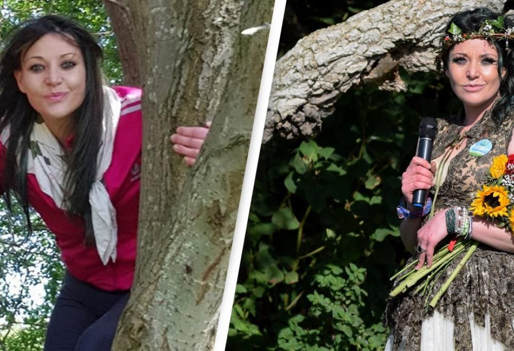 Donna sposa un albero e un anno dopo festeggia l’anniversario