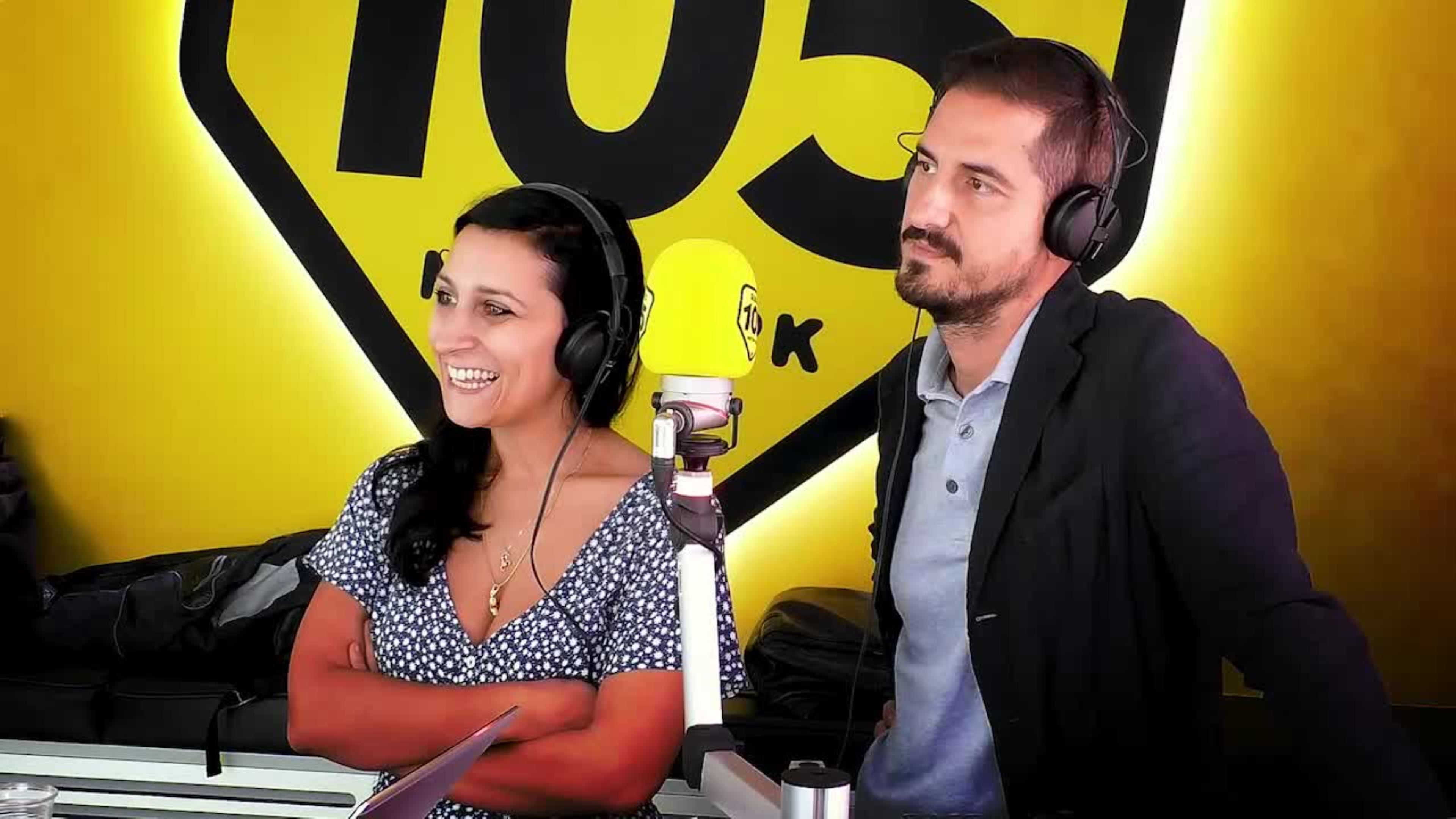 Marina Pierri e Giorgio Viaro a 105 Friends per presentare FeST – Il Festival delle Serie TV!