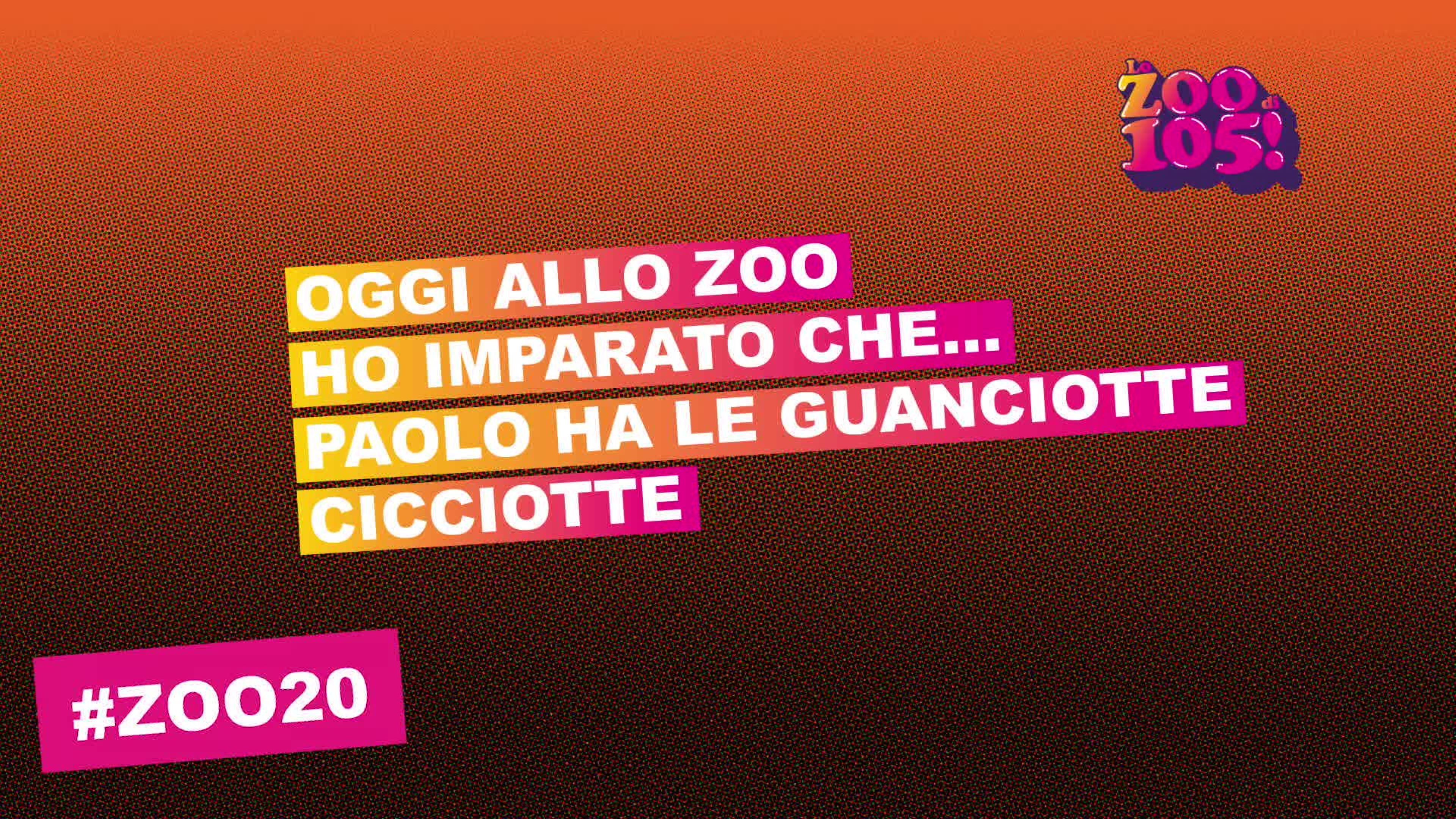 Oggi allo Zoo di 105 ho imparato che: Paolo Noise ha delle guanciotte bellissime