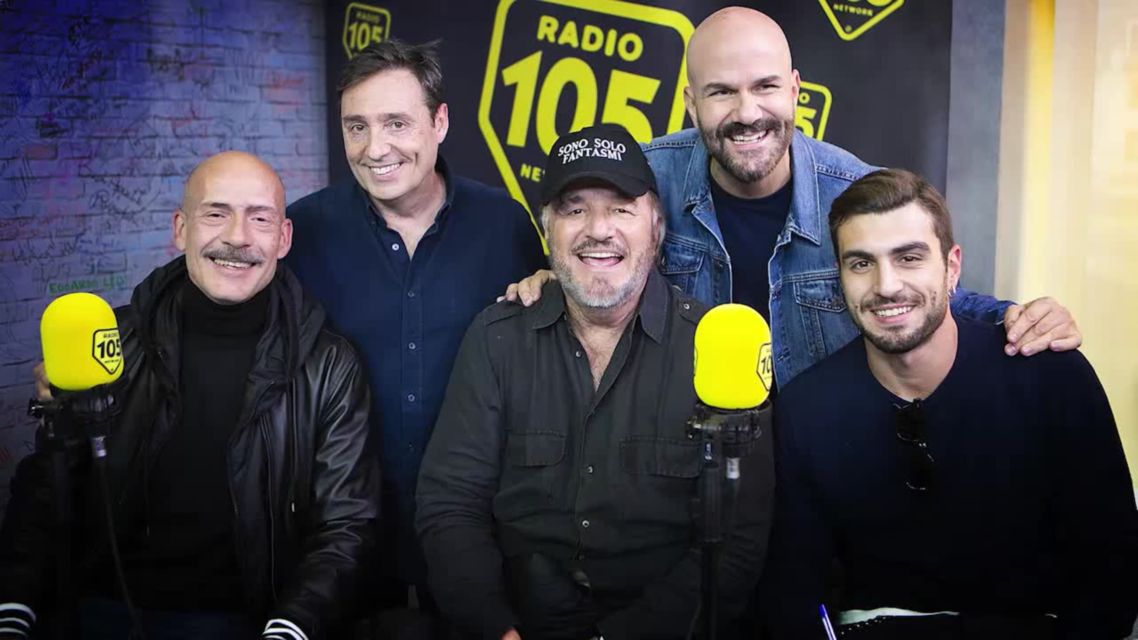 Christian De Sica, Gianmarco Tognazzi e Francesco Bruni a 105 Friends per presentare il film Sono solo fantasmi!