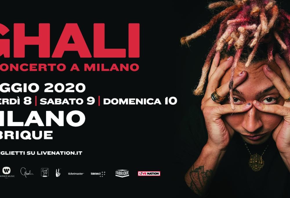 Ghali annuncia “Il concerto a Milano”, tre date speciali al Fabrique: Radio 105 è radio partner!