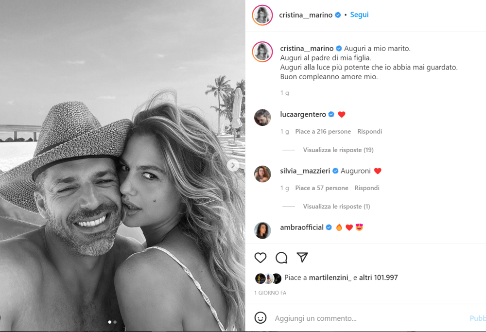 Luca Argentero fa 44 anni: la dedica della moglie è super romantica