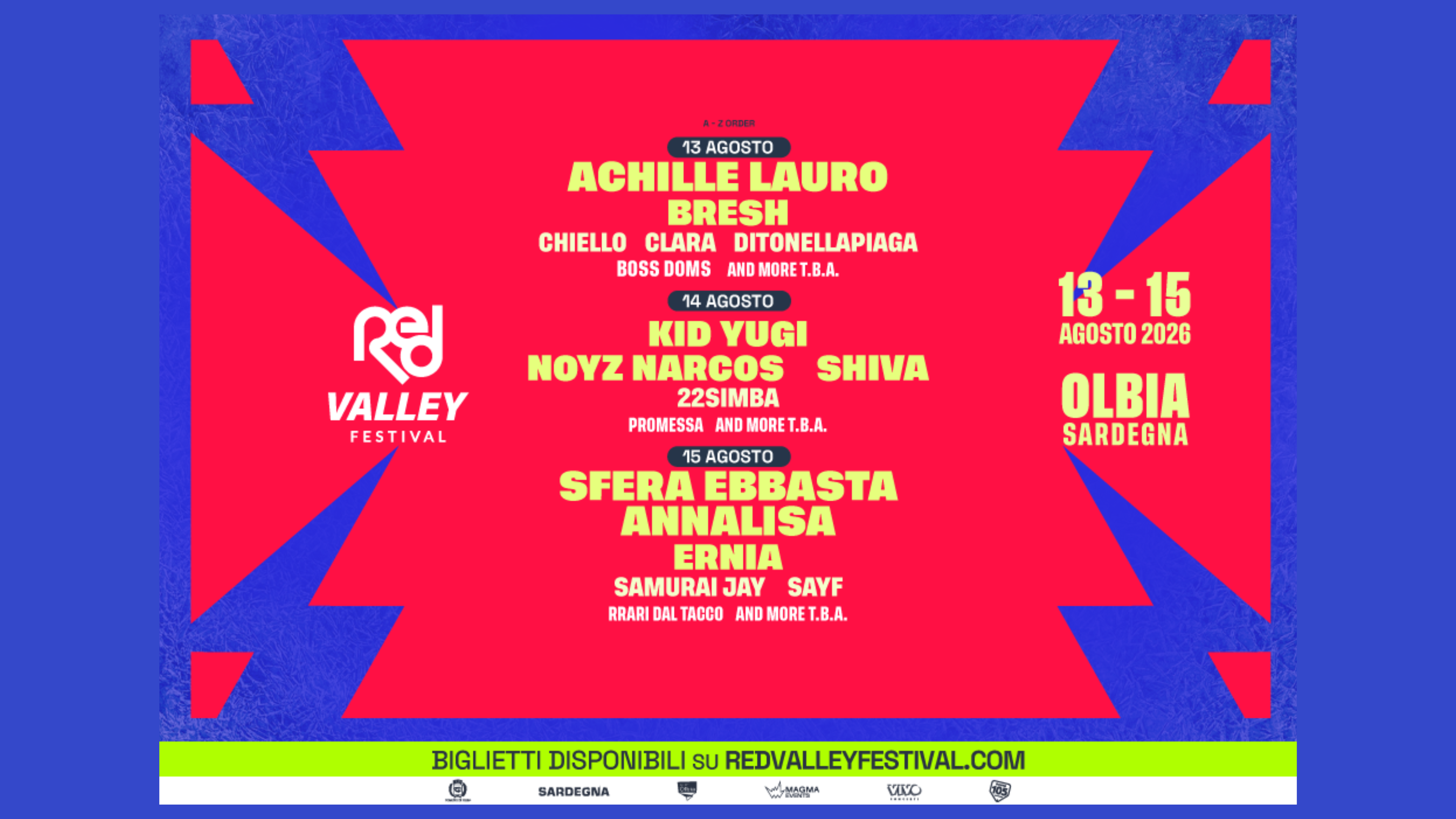 L’undicesima edizione del Red Valley Festival aggiunge nuovi nomi in lineup