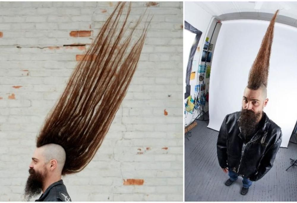 Stabilisce il record mondiale della cresta più alta al mondo