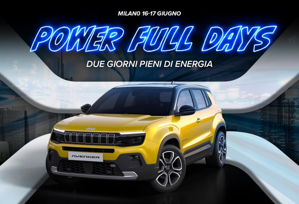 A Milano arrivano i “Power Full Days” con la Nuova Jeep® Avenger, Radio 105 e Mypersonaltrainer