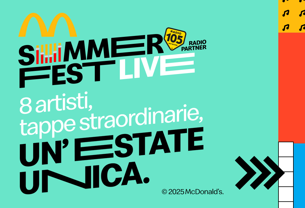 Pronti per la quarta ed ultima tappa del MCDONALD’S SUMMERFEST LIVE a Marcianise