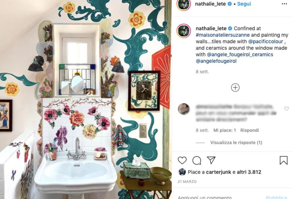 Un’artista ha dipinto tutta casa durante la quarantena: il risultato è bellissimo