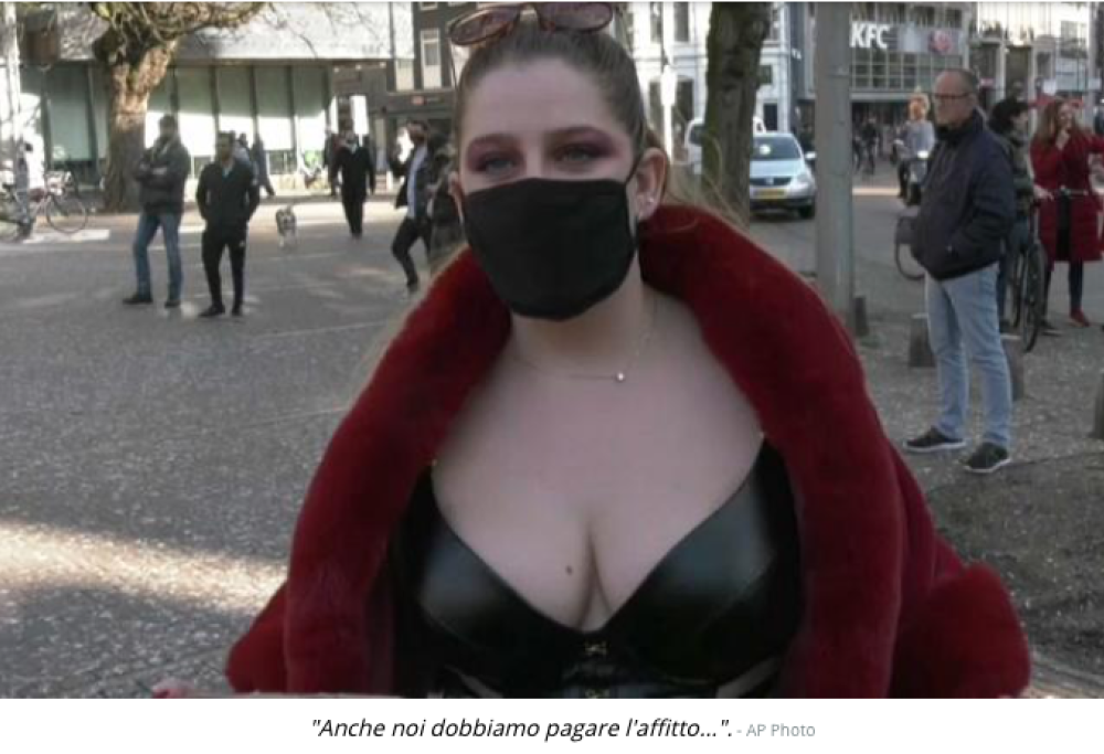 Protestano le lavoratrici del sesso olandesi