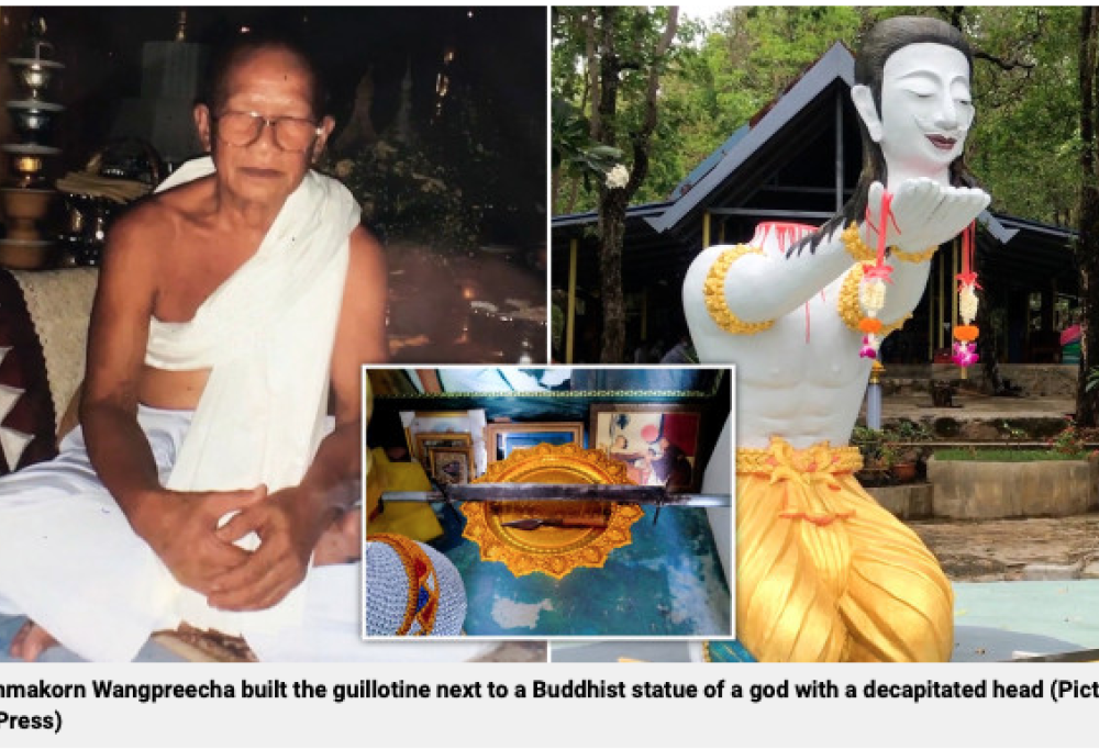 Monaco si taglia la testa per avere fortuna nell’aldilà