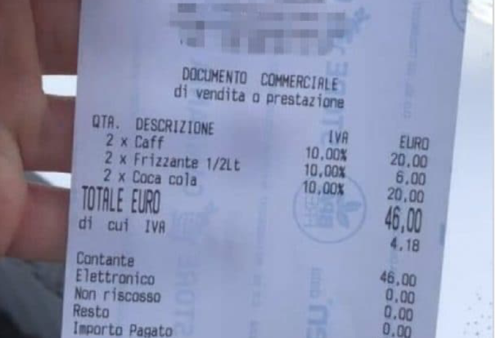 Caffè salato a Positano