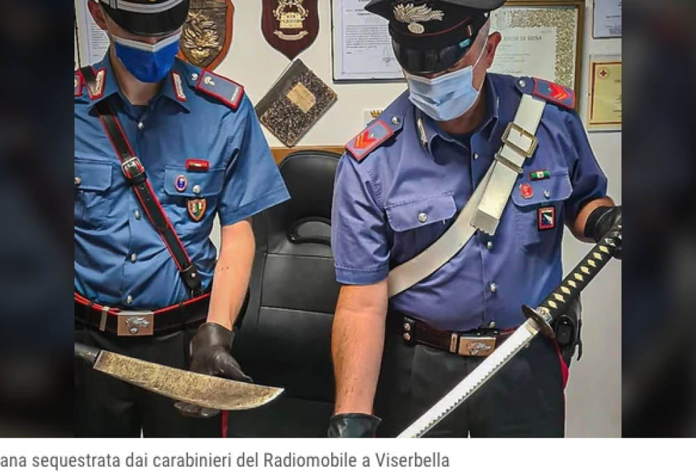 Scatta la lite e spunta una katana