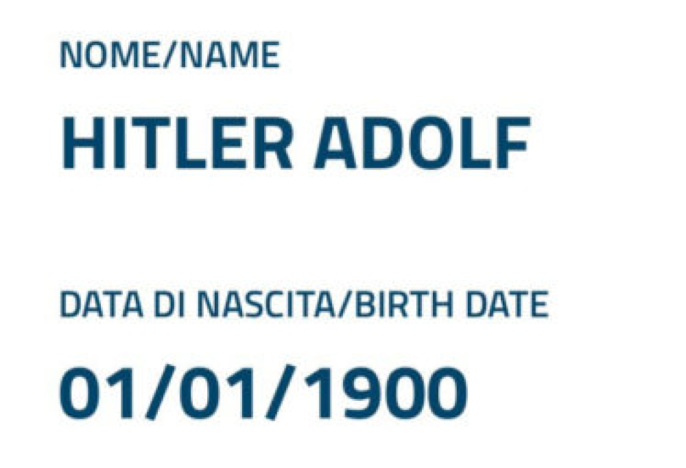 Falsi Green Pass intestati a Hitler