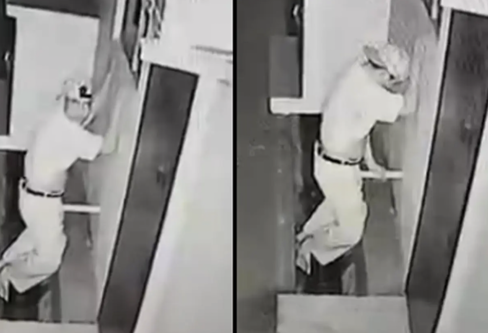 Beccato mentre fa sesso con un tubo di scarico