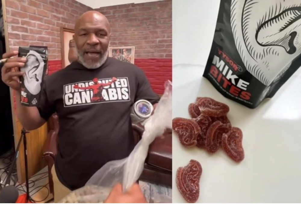 Caramelle a forma di orecchio e alla cannabis