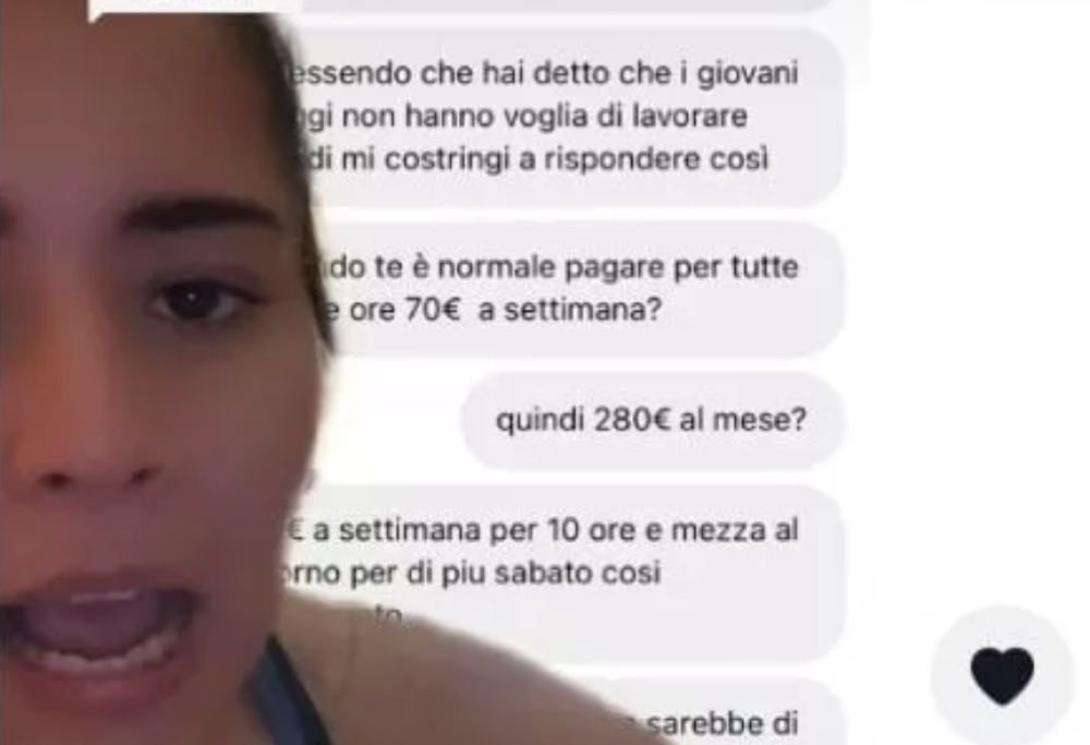 10 ore al giorno per 280 euro al mese