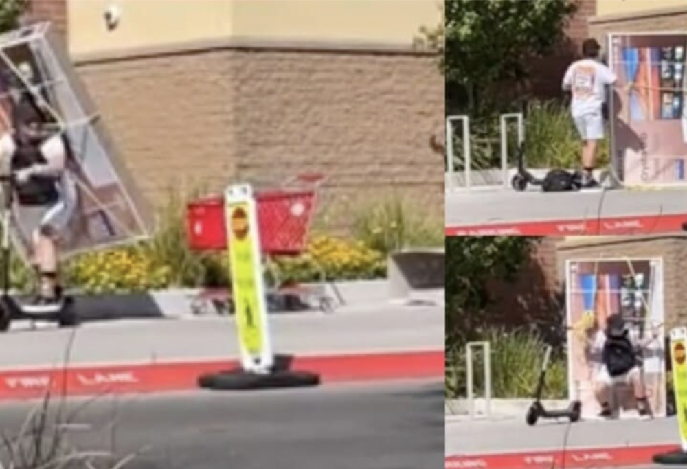 Carica la tv sul monopattino