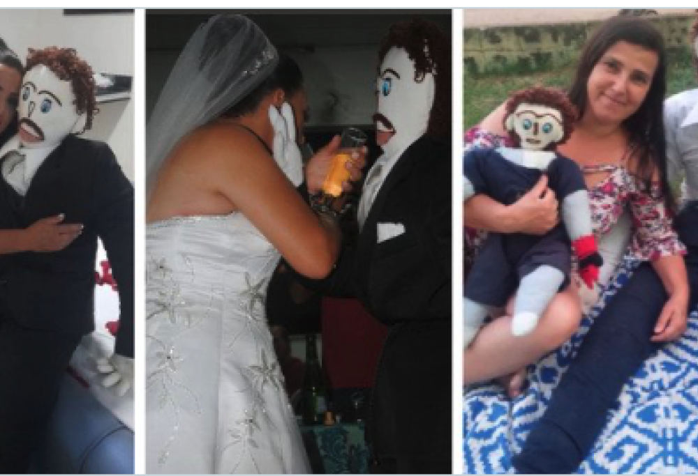 Lascia il bambolotto che ha sposato, lui la tradiva