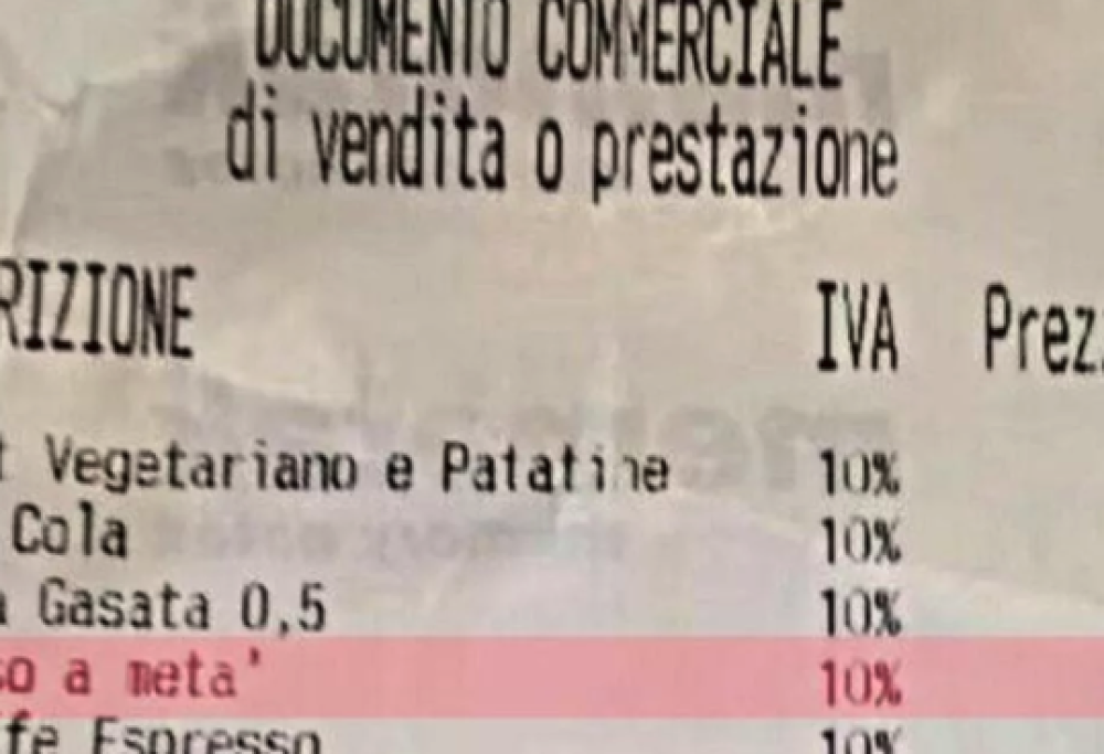 Due euro in più per dividere il toast