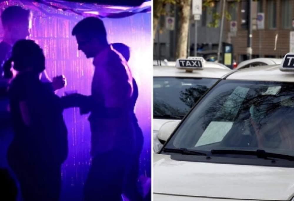Taxi all’uscita dalla discoteca per chi beve