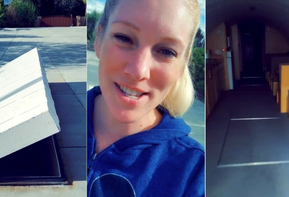 Ragazza vive in un bunker per risparmiare