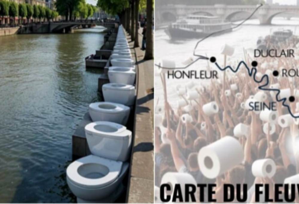 Tutti a farla nella Senna