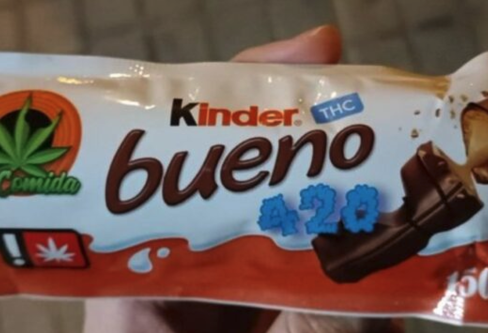 Il finto Kinder Bueno è alla marijuana