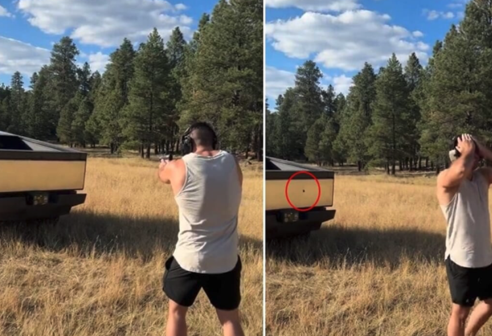 Spara alla sua Tesla e scopre che non è antiproiettile