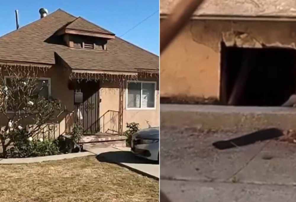 Sente rumori sospetti, c’era un uomo nudo sotto al pavimento