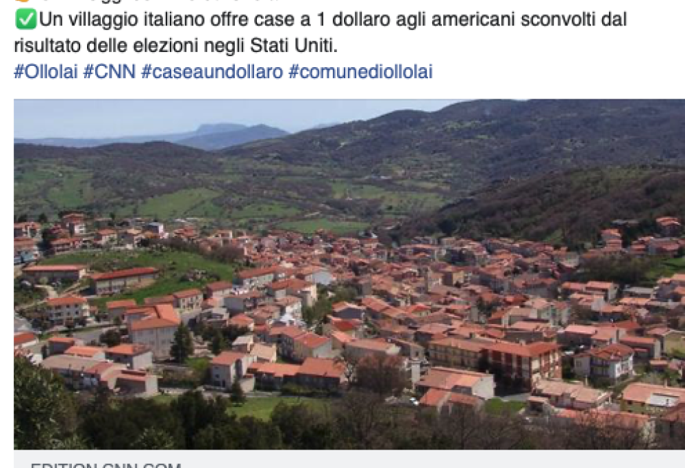 Il comune sardo che regala le case a chi scappa da Trump