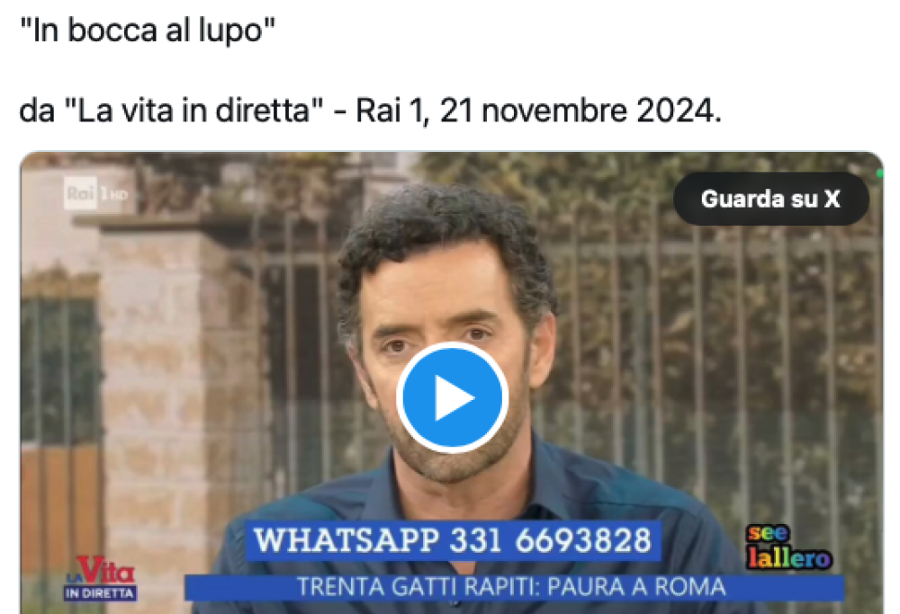 Augura in bocca al lupo a un uomo azzannato… da un lupo!